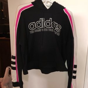 cropped adidas hoodie